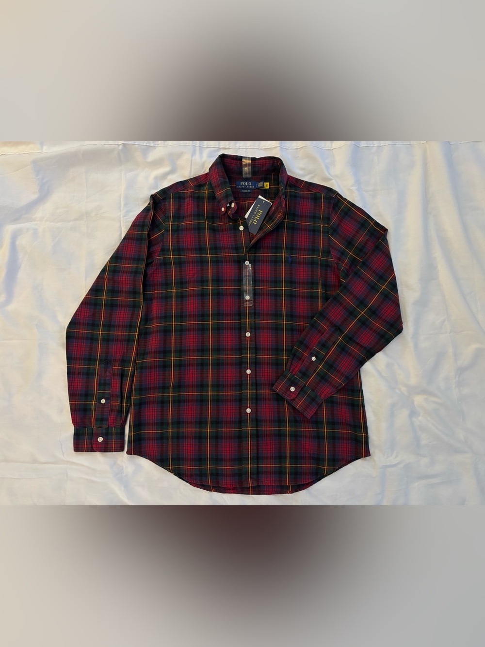 Ralph Lauren Classic Fit Plaid Oxford Shirt